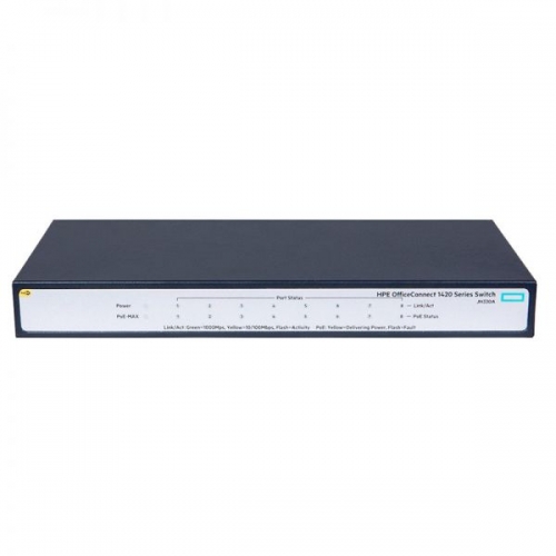 HPE OfficeConnect 1420 8G PoE+ (64W) Switch - JH330A 